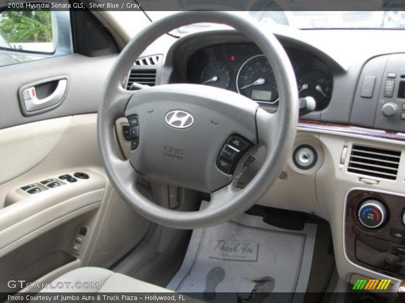 Silver Blue / Gray 2008 Hyundai Sonata GLS
