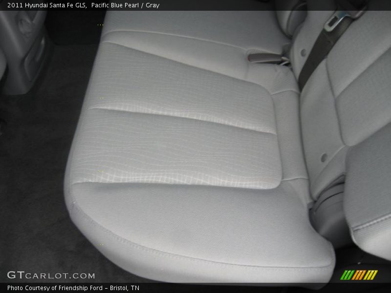 Pacific Blue Pearl / Gray 2011 Hyundai Santa Fe GLS