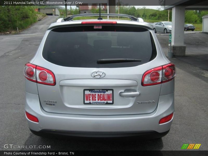 Moonstone Silver / Gray 2011 Hyundai Santa Fe SE