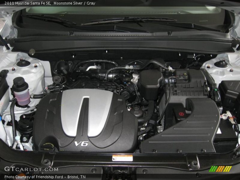  2011 Santa Fe SE Engine - 3.5 Liter DOHC 24-Valve VVT V6