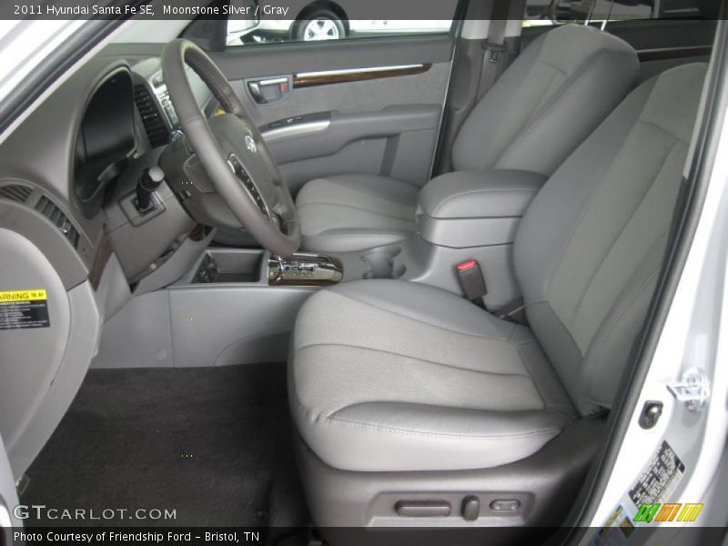  2011 Santa Fe SE Gray Interior