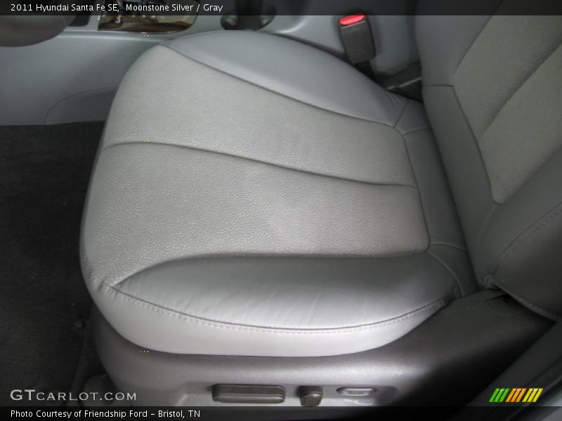 Moonstone Silver / Gray 2011 Hyundai Santa Fe SE