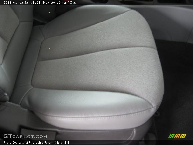Moonstone Silver / Gray 2011 Hyundai Santa Fe SE