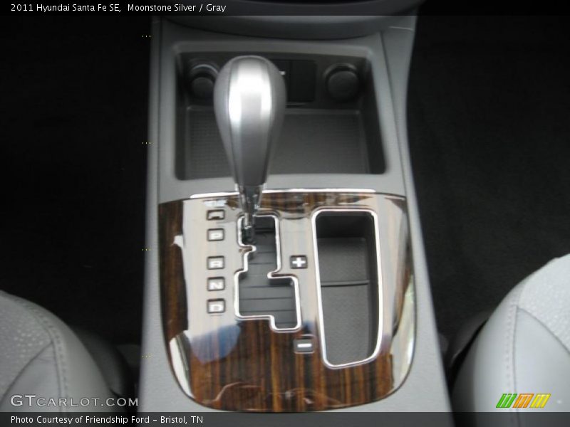 Moonstone Silver / Gray 2011 Hyundai Santa Fe SE