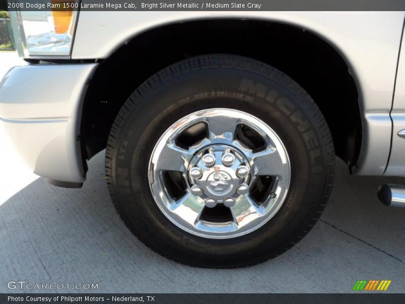 Bright Silver Metallic / Medium Slate Gray 2008 Dodge Ram 1500 Laramie Mega Cab