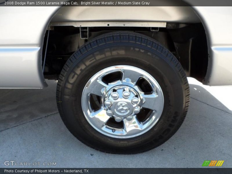 Bright Silver Metallic / Medium Slate Gray 2008 Dodge Ram 1500 Laramie Mega Cab
