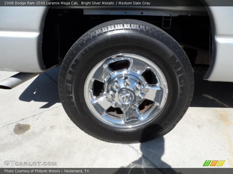 Bright Silver Metallic / Medium Slate Gray 2008 Dodge Ram 1500 Laramie Mega Cab