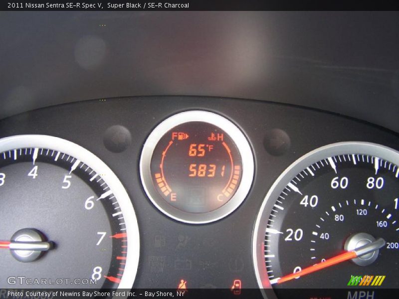 Super Black / SE-R Charcoal 2011 Nissan Sentra SE-R Spec V