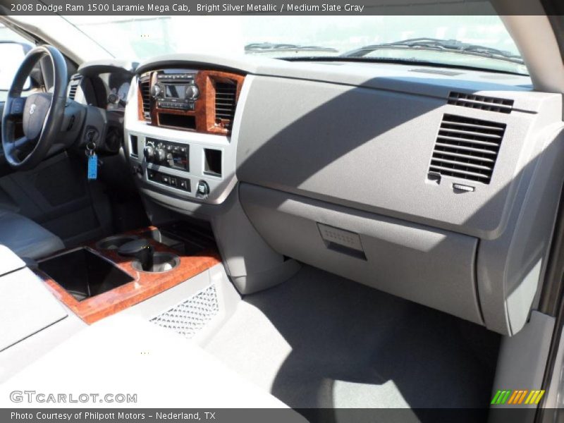 Bright Silver Metallic / Medium Slate Gray 2008 Dodge Ram 1500 Laramie Mega Cab