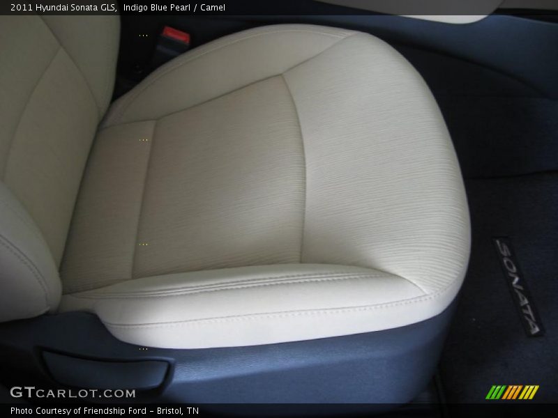 Indigo Blue Pearl / Camel 2011 Hyundai Sonata GLS