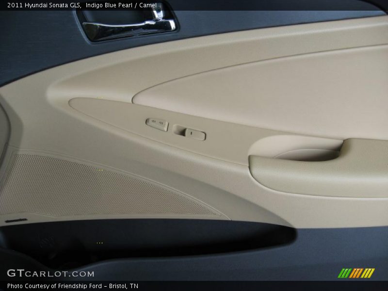 Indigo Blue Pearl / Camel 2011 Hyundai Sonata GLS