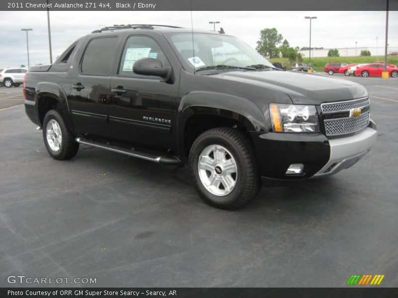 Black / Ebony 2011 Chevrolet Avalanche Z71 4x4