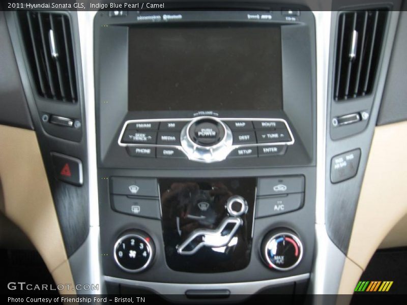 Indigo Blue Pearl / Camel 2011 Hyundai Sonata GLS