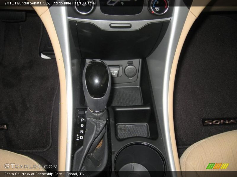 Indigo Blue Pearl / Camel 2011 Hyundai Sonata GLS