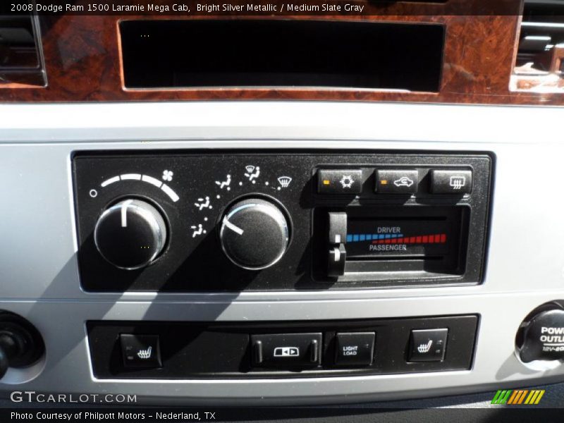 Bright Silver Metallic / Medium Slate Gray 2008 Dodge Ram 1500 Laramie Mega Cab