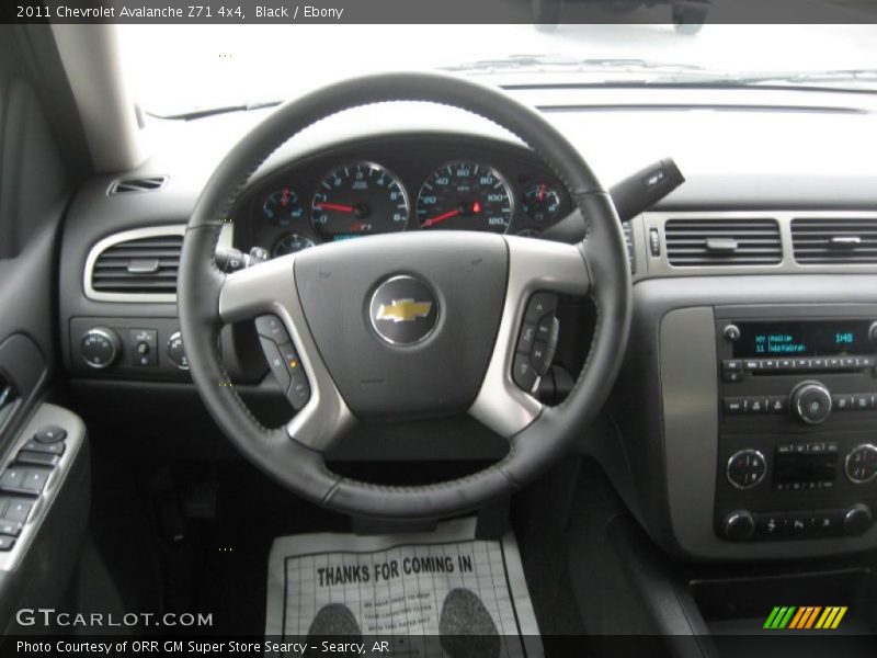 Black / Ebony 2011 Chevrolet Avalanche Z71 4x4