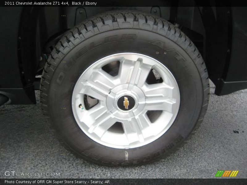 Black / Ebony 2011 Chevrolet Avalanche Z71 4x4