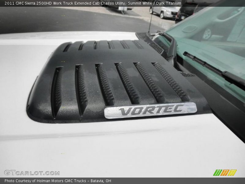 Summit White / Dark Titanium 2011 GMC Sierra 2500HD Work Truck Extended Cab Chassis Utility