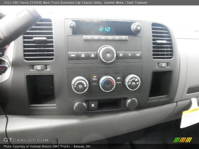 Summit White / Dark Titanium 2011 GMC Sierra 2500HD Work Truck Extended Cab Chassis Utility