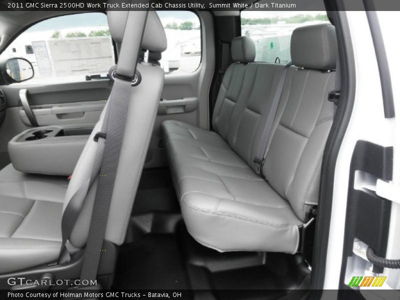  2011 Sierra 2500HD Work Truck Extended Cab Chassis Utility Dark Titanium Interior