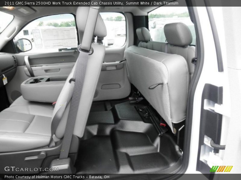 Summit White / Dark Titanium 2011 GMC Sierra 2500HD Work Truck Extended Cab Chassis Utility