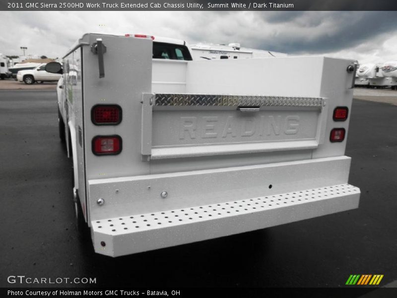 Summit White / Dark Titanium 2011 GMC Sierra 2500HD Work Truck Extended Cab Chassis Utility