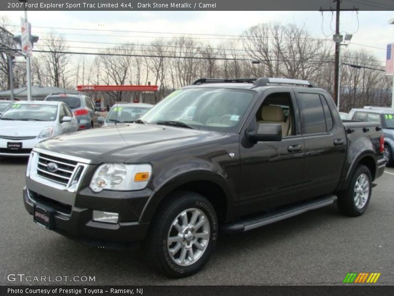 Dark Stone Metallic / Camel 2007 Ford Explorer Sport Trac Limited 4x4