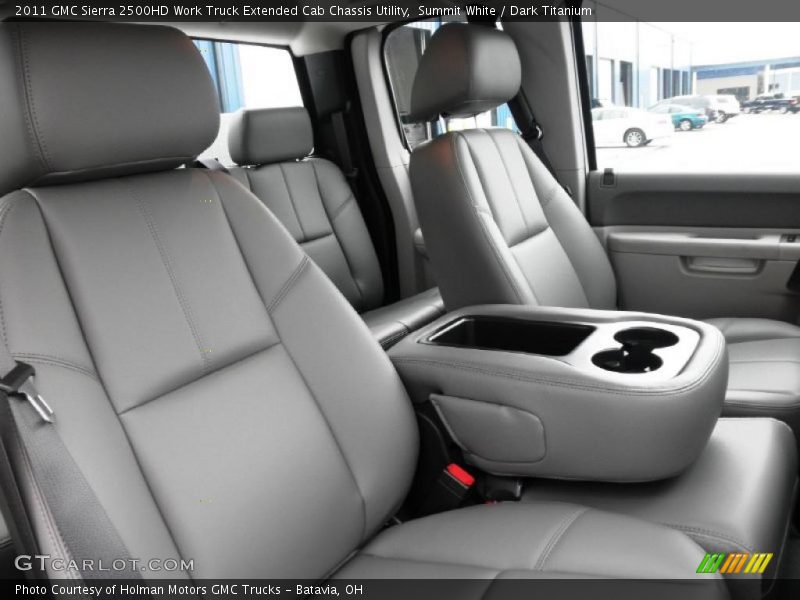 Summit White / Dark Titanium 2011 GMC Sierra 2500HD Work Truck Extended Cab Chassis Utility