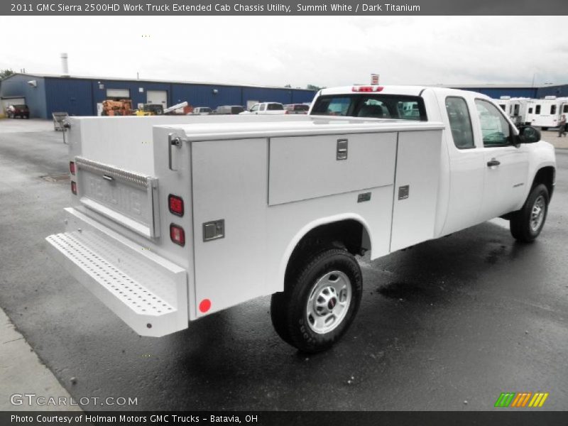  2011 Sierra 2500HD Work Truck Extended Cab Chassis Utility Summit White