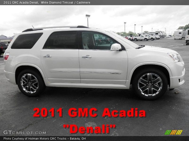 White Diamond Tintcoat / Cashmere 2011 GMC Acadia Denali