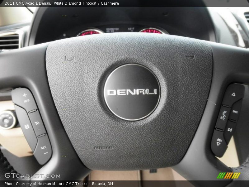 White Diamond Tintcoat / Cashmere 2011 GMC Acadia Denali