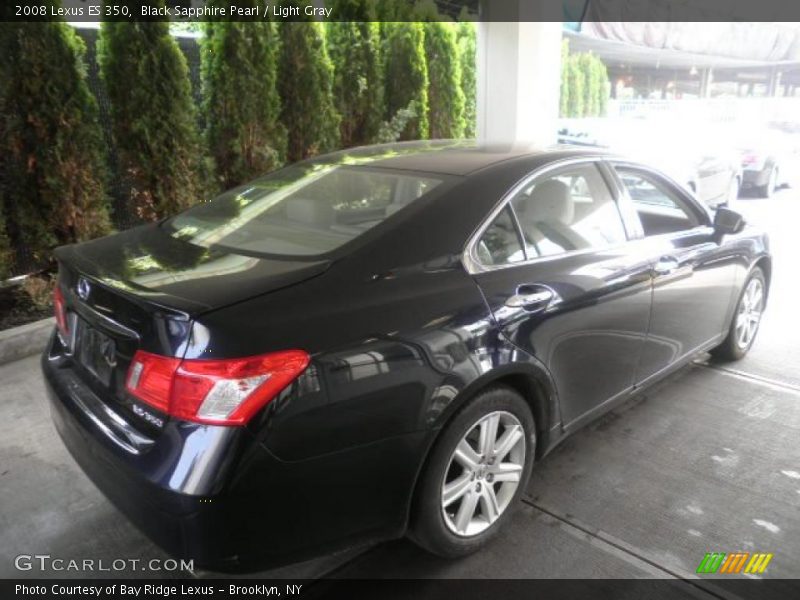 Black Sapphire Pearl / Light Gray 2008 Lexus ES 350