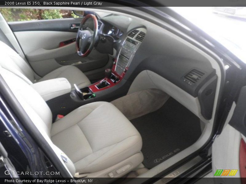 Black Sapphire Pearl / Light Gray 2008 Lexus ES 350