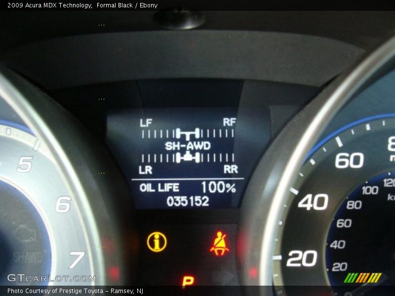 Formal Black / Ebony 2009 Acura MDX Technology