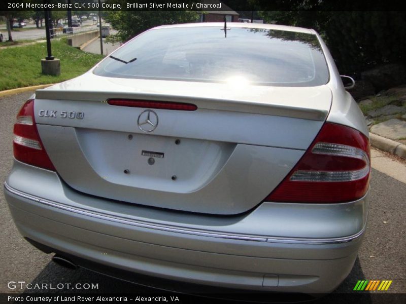 Brilliant Silver Metallic / Charcoal 2004 Mercedes-Benz CLK 500 Coupe
