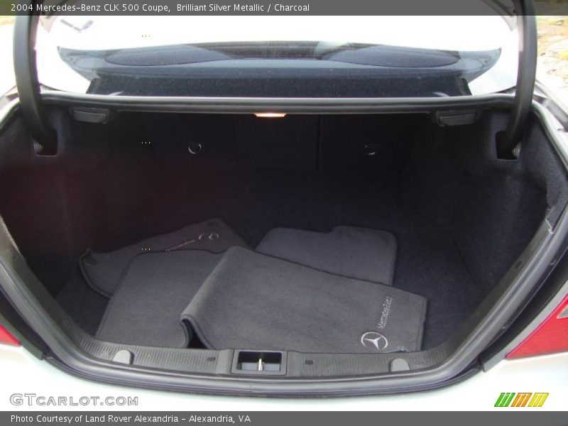 Brilliant Silver Metallic / Charcoal 2004 Mercedes-Benz CLK 500 Coupe