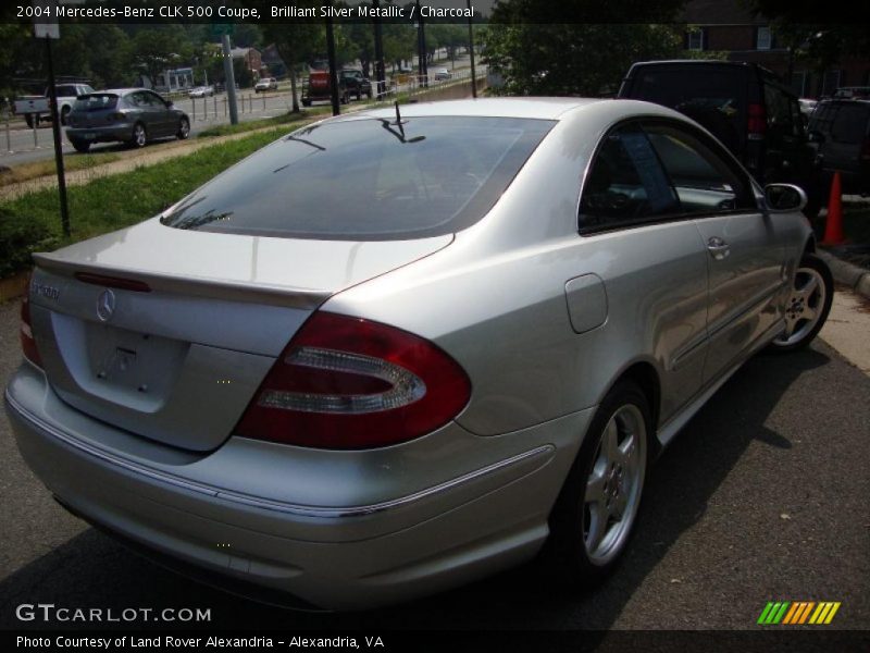 Brilliant Silver Metallic / Charcoal 2004 Mercedes-Benz CLK 500 Coupe