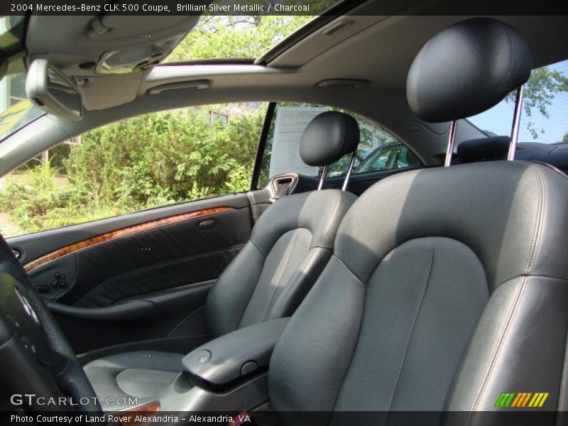 Brilliant Silver Metallic / Charcoal 2004 Mercedes-Benz CLK 500 Coupe