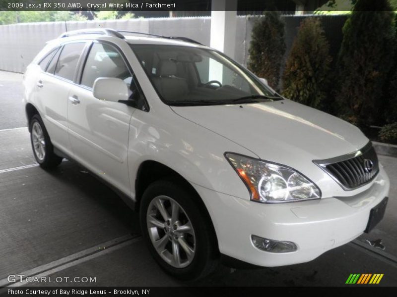 Crystal White Mica / Parchment 2009 Lexus RX 350 AWD