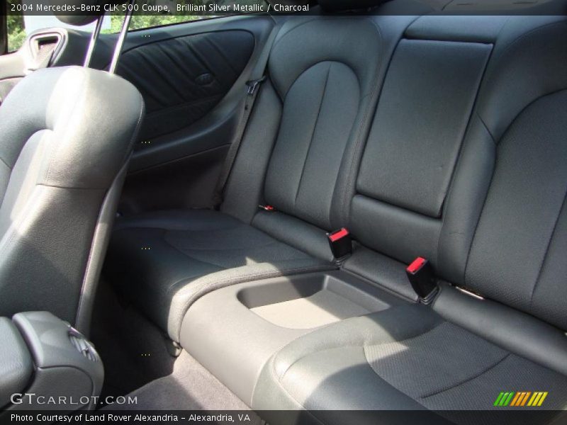 Brilliant Silver Metallic / Charcoal 2004 Mercedes-Benz CLK 500 Coupe