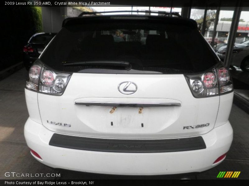 Crystal White Mica / Parchment 2009 Lexus RX 350 AWD