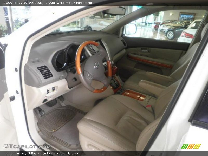 Crystal White Mica / Parchment 2009 Lexus RX 350 AWD