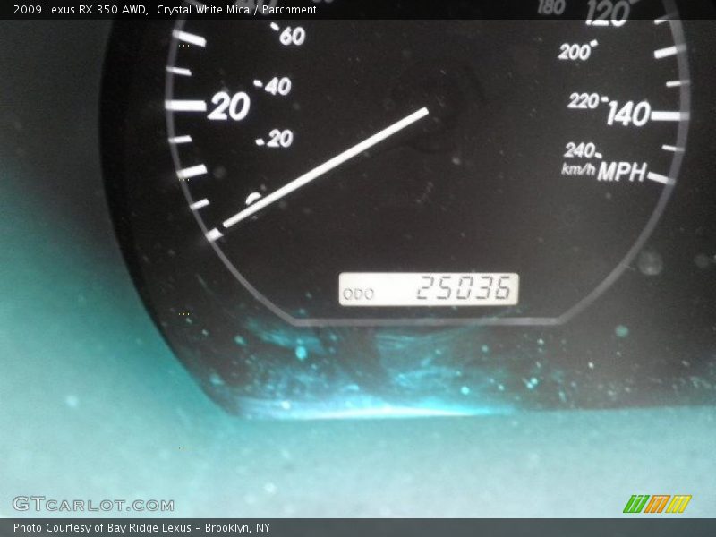 Crystal White Mica / Parchment 2009 Lexus RX 350 AWD