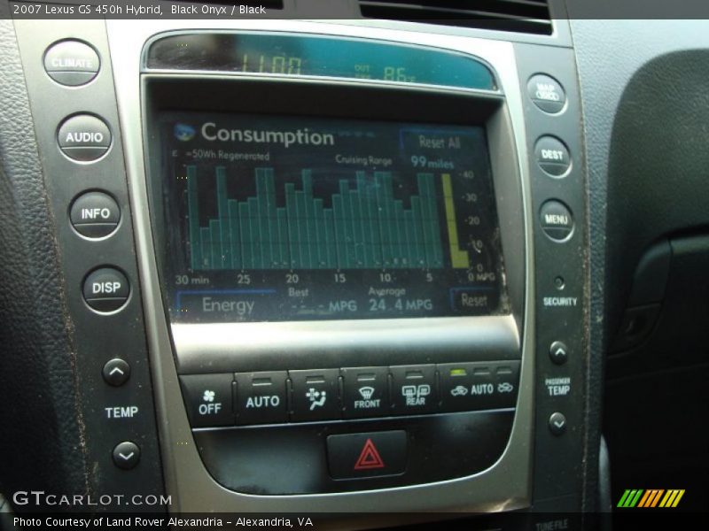 Black Onyx / Black 2007 Lexus GS 450h Hybrid