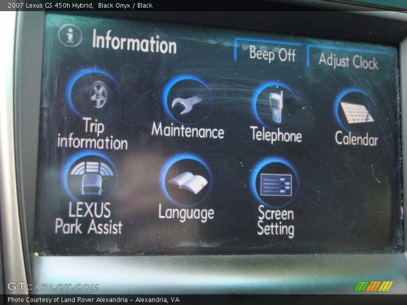 Black Onyx / Black 2007 Lexus GS 450h Hybrid