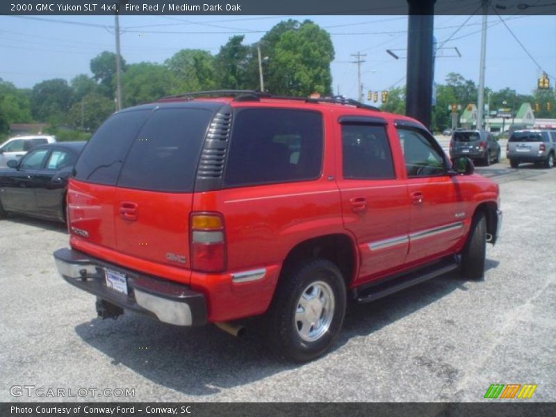 Fire Red / Medium Dark Oak 2000 GMC Yukon SLT 4x4