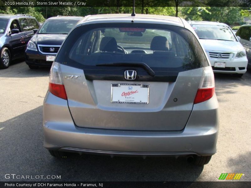 Storm Silver Metallic / Gray 2010 Honda Fit