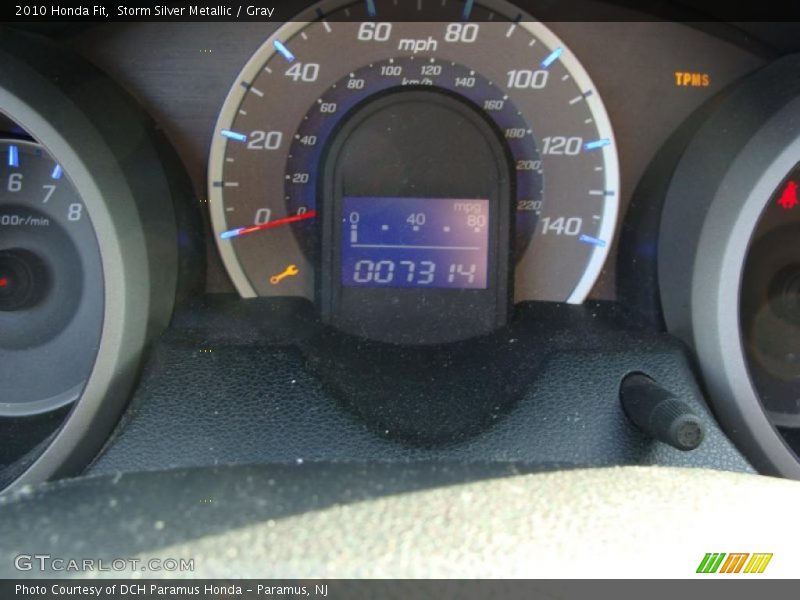Storm Silver Metallic / Gray 2010 Honda Fit