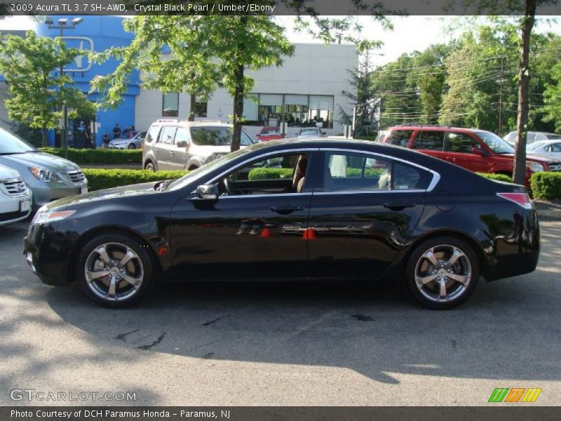 Crystal Black Pearl / Umber/Ebony 2009 Acura TL 3.7 SH-AWD
