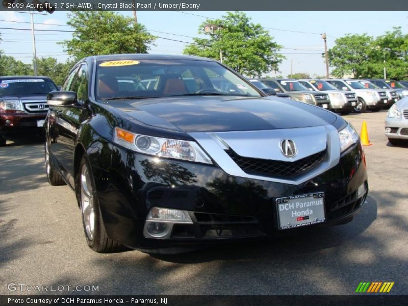 Crystal Black Pearl / Umber/Ebony 2009 Acura TL 3.7 SH-AWD